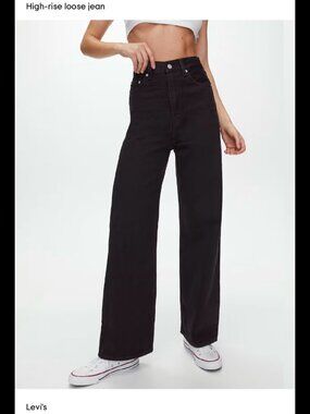 Levi’s High Loose Jeans in Black, 25Wx31L